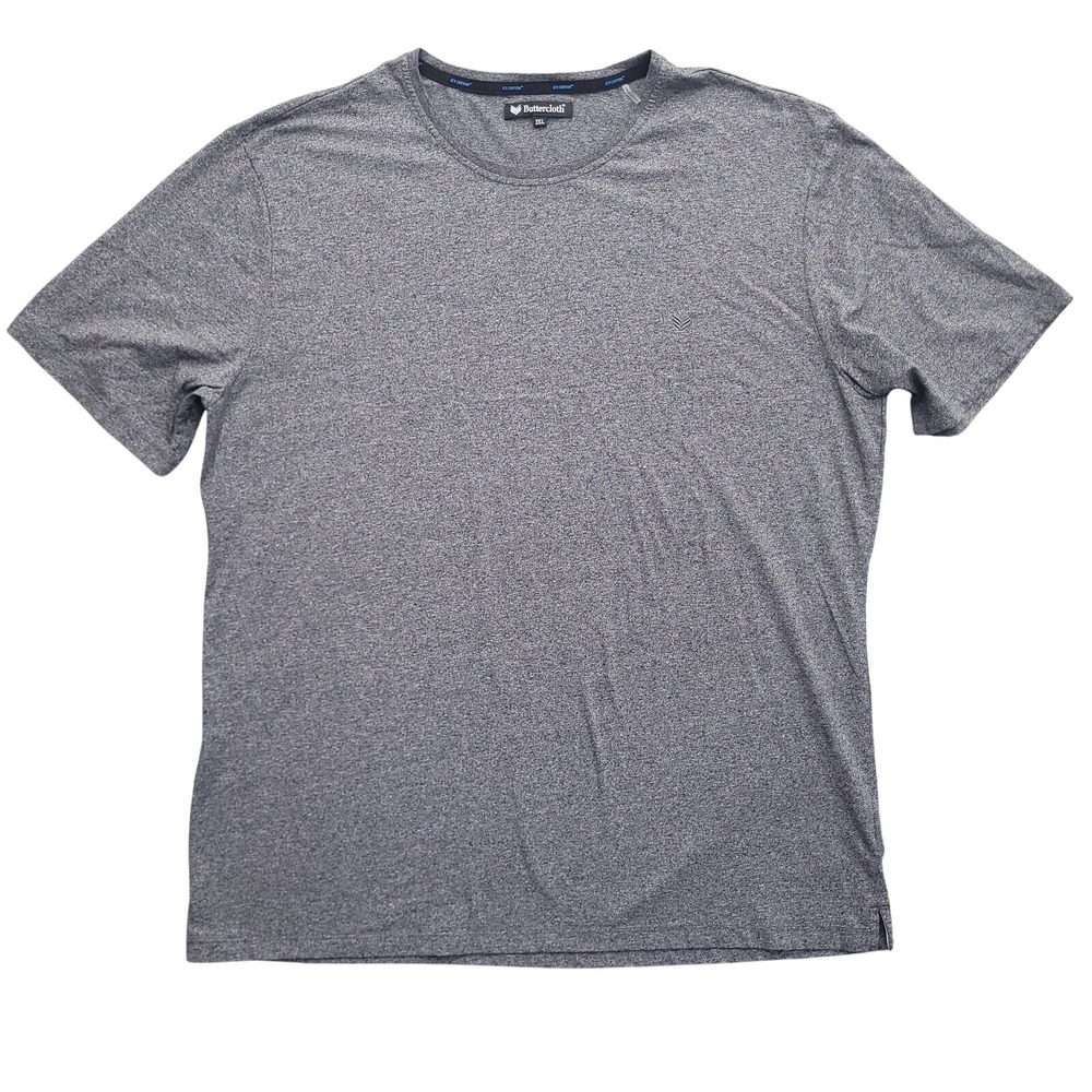 Butter Cloth Icy Cotton T Shirt Mens Medium Gray Crewneck Short Sleeve Tee